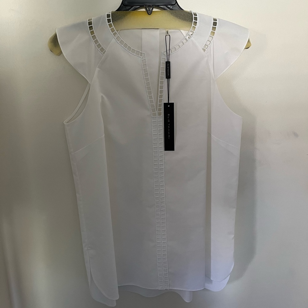 White Elie Tahari Blouse